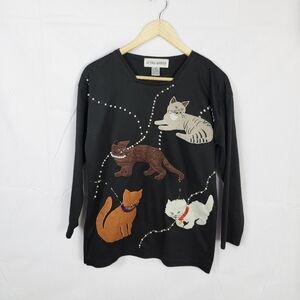 Women's Small Victoria Harbour cat top